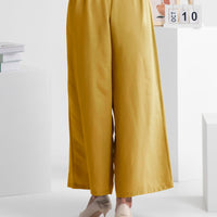 Wide Leg Elastic Waist Pants