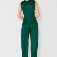 Marina West Swim Pleated Elastic-Waist Straight Pants