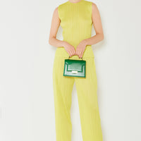 Marina West Swim Pleated Elastic-Waist Straight Pants