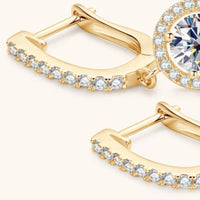 Diva Gorgeous 2 Carat Moissanite 925 Sterling Silver Drop Earrings