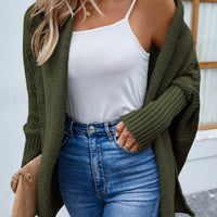 Great Comfort Open Front Long Sleeve Cardigan