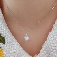 Sweet Beginnings Opal Pendant Necklace