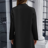 Lapel Collar Long Sleeve Blazer