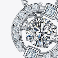 Moissanite Pendant Chain-Link Necklace