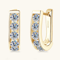 Moira 1 Carat Moissanite 925 Sterling Silver Earrings