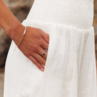 Full Size Smocked Waist Wide Leg Pants