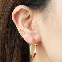 Minimalist Copper Hoop Earrings