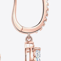 Diva Gorgeous 2 Carat Moissanite 925 Sterling Silver Drop Earrings