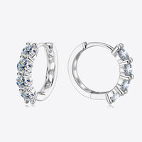 Wrapped In Your Embrace 2.4 Carat Moissanite Huggie Earrings