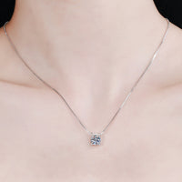 Simply Moira 1 Carat Moissanite 925 Sterling Silver Chain Necklace