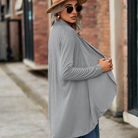 Open Front Long Sleeve Cardigan