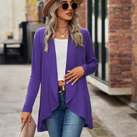 Open Front Long Sleeve Cardigan