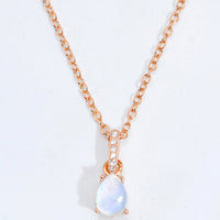 Moonstone Teardrop Pendant Necklace