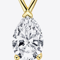 Tear of Joy 1.5 Carat Moissanite Pendant 925 Sterling Silver Necklace