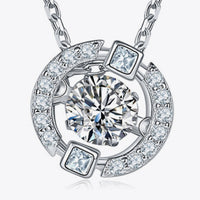 Moissanite Pendant Chain-Link Necklace