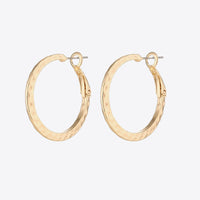 Minimalist Copper Hoop Earrings