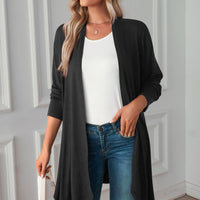 Open Front Long Sleeve Cardigan