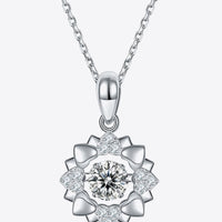Daisy Flower Moissanite Flower Shape Pendant Necklace