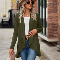 Open Front Long Sleeve Cardigan