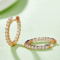 Moissanite 925 Sterling Silver Earrings