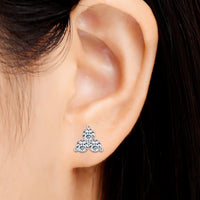 Moissanite 925 Sterling Silver Stud Earrings