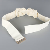 PU Leather Wide Elastic Belt