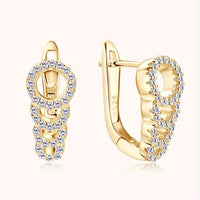 Moissanite 925 Sterling Silver Earrings