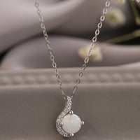 Sweet Beginnings Opal Pendant Necklace