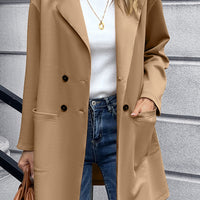 Lapel Collar Long Sleeve Blazer