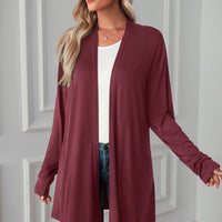 Open Front Long Sleeve Cardigan