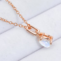 Moonstone Teardrop Pendant Necklace