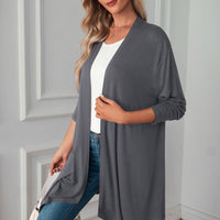Open Front Long Sleeve Cardigan