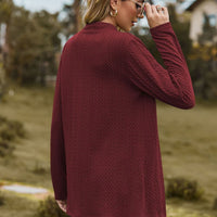 Open Front Long Sleeve Cardigan