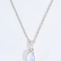 Moonstone Teardrop Pendant Necklace