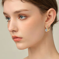 Fit for Royalty 4 Carat Moissanite 925 Sterling Silver Earrings