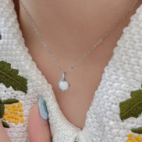 Sweet Beginnings Opal Pendant Necklace