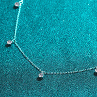 Moissanite Rhodium-Plated Necklace