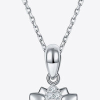 Daisy Flower Moissanite Flower Shape Pendant Necklace
