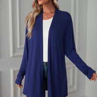 Open Front Long Sleeve Cardigan
