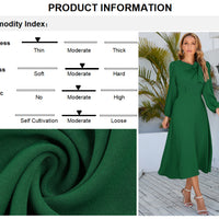 Twisted Long Sleeve Midi Dress