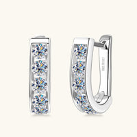 Moira 1 Carat Moissanite 925 Sterling Silver Earrings