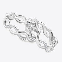 Moissanite Crisscross Hoop Earrings