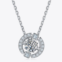 Moissanite Pendant Chain-Link Necklace