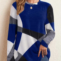 Color Block Round Neck T-Shirt