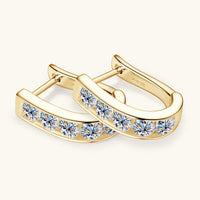 Moira 1 Carat Moissanite 925 Sterling Silver Earrings