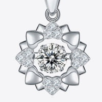 Daisy Flower Moissanite Flower Shape Pendant Necklace