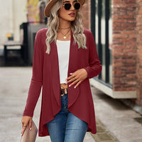 Open Front Long Sleeve Cardigan
