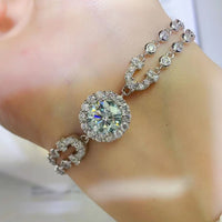 Timeless Love 2 Carat Moissanite Double-Layered Bracelet