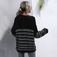 Black Tunic Length Long Sleeve Pullover Shirt