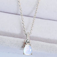 Moonstone Teardrop Pendant Necklace